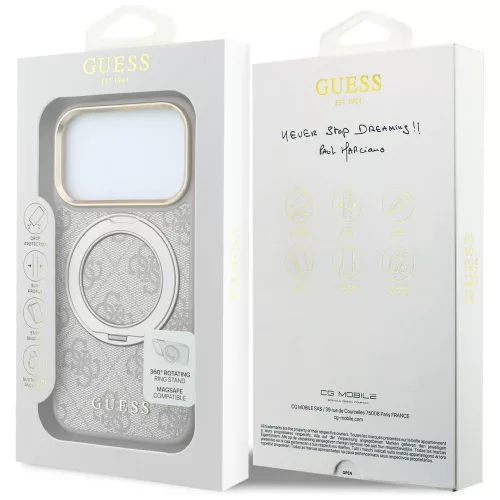 Guess - Ring Stand Classic Logo MagSafe (GUHMP18X6PS4RSCLP) - iPhone 18 Pro Max / iPhone 17 Pro Max - Pink