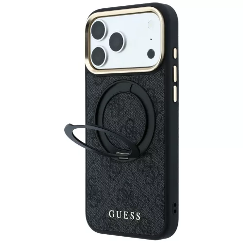 Guess - Ring Stand Classic Logo MagSafe (GUHMP18L6PS4RSCLK) - iPhone 18 Pro / iPhone 17 Pro - Black