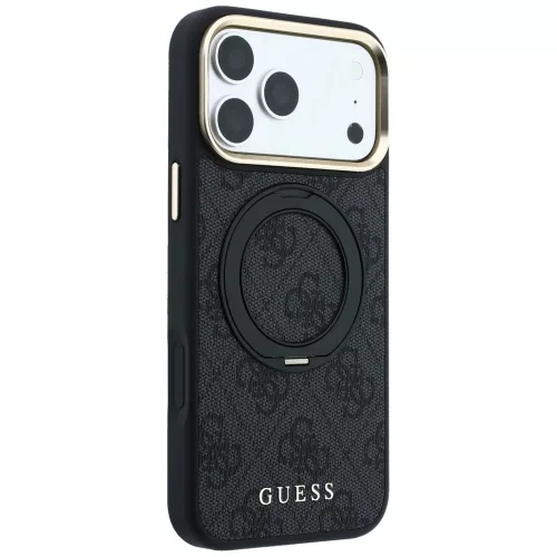 Guess - Ring Stand Classic Logo MagSafe (GUHMP18L6PS4RSCLK) - iPhone 18 Pro / iPhone 17 Pro - Black