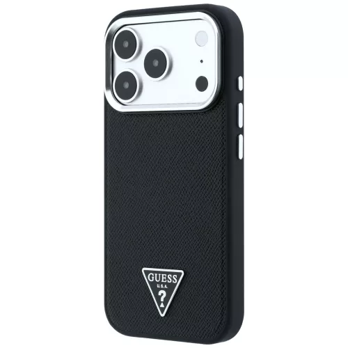 Guess - Grained Triangle Logo MagSafe (GUHMP18XPGSMTLSK) - iPhone 18 Pro Max / iPhone 17 Pro Max - Black