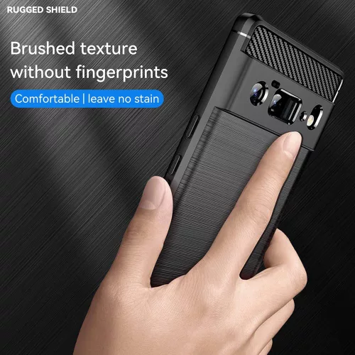Techsuit - Carbon szilikon tok - Google Pixel 6 Pro - Fekete