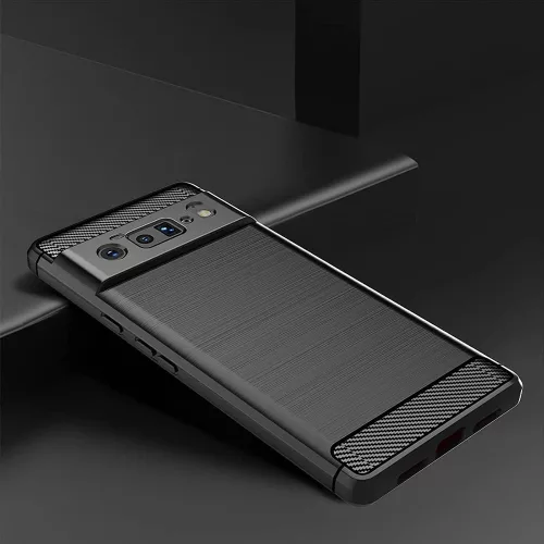 Techsuit - Carbon szilikon tok - Google Pixel 6 Pro - Fekete