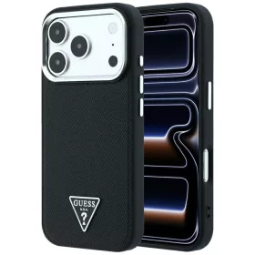   Guess - Grained Triangle Logo MagSafe (GUHMP18LPGSMTLSK) - iPhone 18 Pro / iPhone 17 Pro - Black