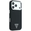 Guess - Grained Triangle Logo MagSafe (GUHMP18LPGSMTLSK) - iPhone 18 Pro / iPhone 17 Pro - Black