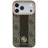 Guess - Leather 4G Stripe Round Classic Logo MagSafe (GUHMP18L6P4G4RCW) - iPhone 18 Pro / iPhone 17 Pro - Brown