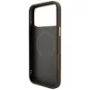 Guess - Leather 4G Stripe Round Classic Logo MagSafe (GUHMP18L6P4G4RCW) - iPhone 18 Pro / iPhone 17 Pro - Brown