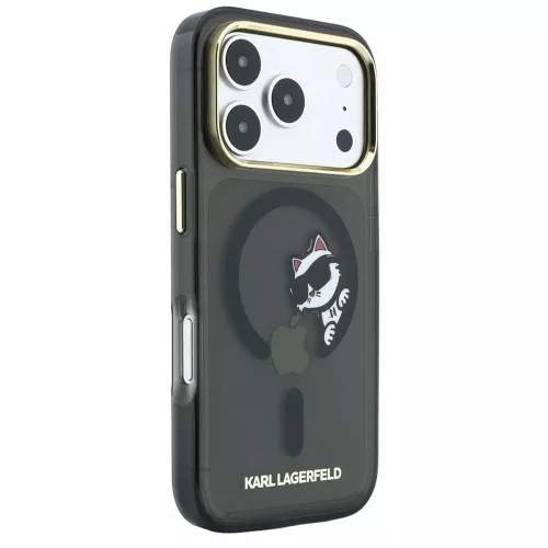 Karl Lagerfeld - IML Peekaboo Print and Metal Frame MagSafe (KLHMP18X6HCPSCK) - iPhone 18 Pro Max / iPhone 17 Pro Max - Black