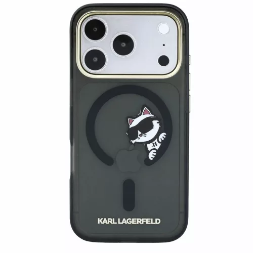 Karl Lagerfeld - IML Peekaboo Print and Metal Frame MagSafe (KLHMP18X6HCPSCK) - iPhone 18 Pro Max / iPhone 17 Pro Max - Black