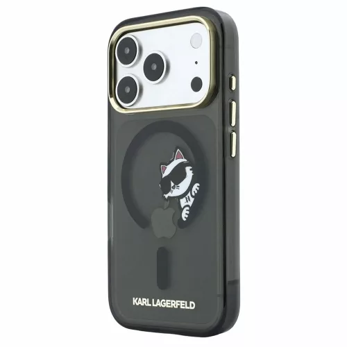 Karl Lagerfeld - IML Peekaboo Print and Metal Frame MagSafe (KLHMP18X6HCPSCK) - iPhone 18 Pro Max / iPhone 17 Pro Max - Black