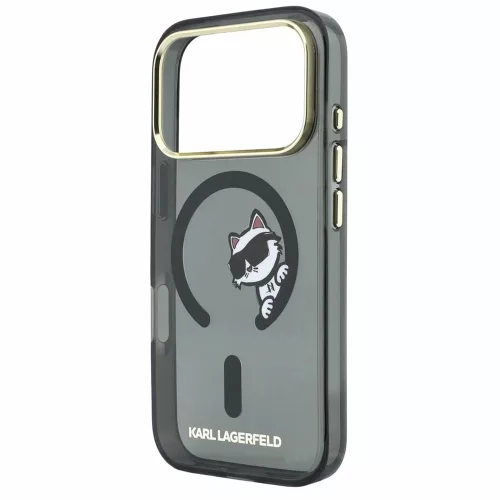Karl Lagerfeld - IML Peekaboo Print and Metal Frame MagSafe (KLHMP18X6HCPSCK) - iPhone 18 Pro Max / iPhone 17 Pro Max - Black