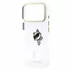 Karl Lagerfeld - IML Peekaboo Print and Metal Frame MagSafe - iPhone 18 Pro Max / iPhone 17 Pro Max (KLHMP18X6HCPSCT) - Clear