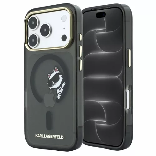 Karl Lagerfeld - IML Peekaboo Print and Metal Frame MagSafe (KLHMP18L6HCPSCK) - iPhone 18 Pro / iPhone 17 Pro - Black