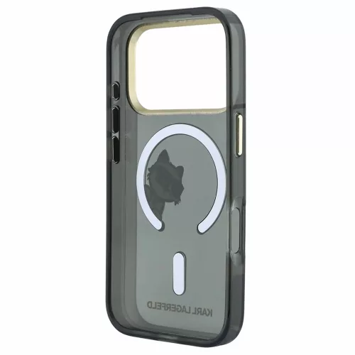 Karl Lagerfeld - IML Peekaboo Print and Metal Frame MagSafe (KLHMP18L6HCPSCK) - iPhone 18 Pro / iPhone 17 Pro - Black