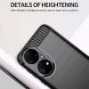Techsuit - Carbon szilikon tok - Huawei P50 Pro - Fekete