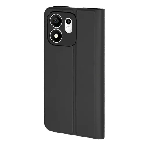 Techsuit - Magskin Book (Long Blitz Cutout) - Honor 600 Smart - Black