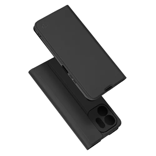 Techsuit - Magskin Book (Long Blitz Cutout) - Honor 600 Smart - Black