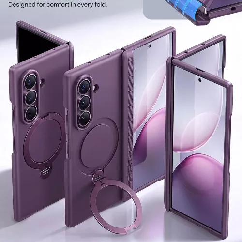 Torras - Ostand Q3 Spin Series - Samsung Galaxy Z Fold8 Ultra - Purple