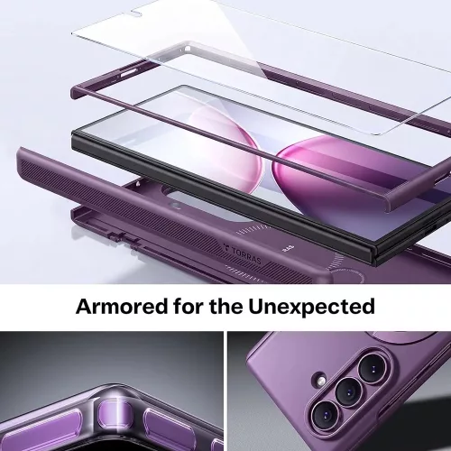 Torras - Ostand Q3 Spin Series - Samsung Galaxy Z Fold8 Ultra - Purple