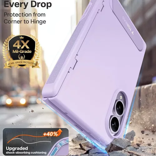 Torras - Ostand L1 Guardian - Samsung Galaxy Z Fold8 - Light Purple