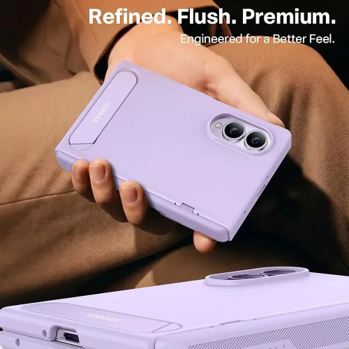 Torras - Ostand L1 Guardian - Samsung Galaxy Z Fold8 - Light Purple