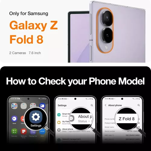 Torras - Ostand L1 Guardian - Samsung Galaxy Z Fold8 - Light Purple
