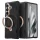 Torras - QPRO Leather Series - Samsung Galaxy Z Fold8 Ultra - Black