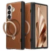 Torras - QPRO Leather Series - Samsung Galaxy Z Fold8 Ultra - Brown