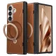 Torras - QPRO Leather Series - Samsung Galaxy Z Fold8 Ultra - Brown