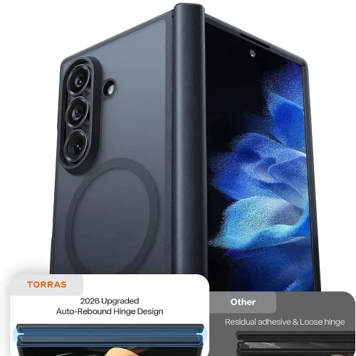Torras - Guardian Magnetic Series - Samsung Galaxy Z Fold8 Ultra - Black