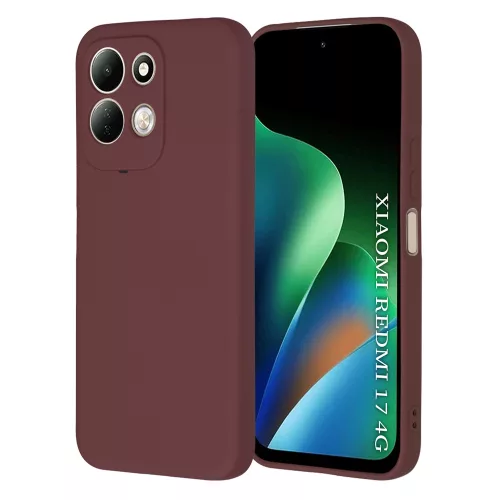 Techsuit - SoftFlex - Xiaomi Redmi 17 4G / Redmi 17 5G - Plum Red