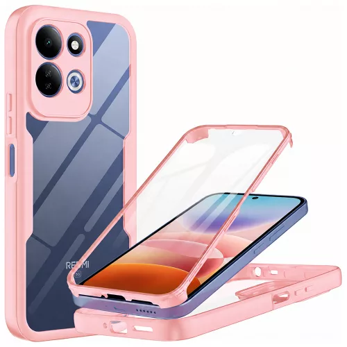 Techsuit - ColorVerse 360 Series + Screen Protector - Xiaomi Redmi 17 4G / Redmi 17 5G - Pink