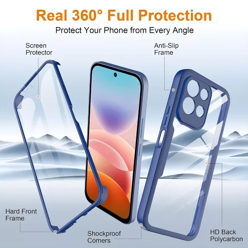 Techsuit - ColorVerse 360 Series + Screen Protector - Xiaomi Redmi 17 4G / Redmi 17 5G - Pink