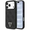 Guess - Leather 4G Triangle Strass MagSafe (GUHMP18LP4TDPLK) - iPhone 18 Pro / iPhone 17 Pro - Black