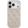 Guess - Leather 4G Triangle Strass MagSafe (GUHMP18LP4TDPP) - iPhone 18 Pro / iPhone 17 Pro - Pink