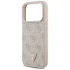 Guess - Leather 4G Triangle Strass MagSafe (GUHMP18LP4TDPP) - iPhone 18 Pro / iPhone 17 Pro - Pink