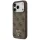 Guess - Leather 4G Triangle Strass MagSafe (GUHMP18LP4TDPW) - iPhone 18 Pro / iPhone 17 Pro - Brown