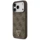 Guess - Leather 4G Triangle Strass MagSafe (GUHMP18LP4TDPW) - iPhone 18 Pro / iPhone 17 Pro - Brown