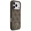 Guess - Leather 4G Triangle Strass MagSafe (GUHMP18LP4TDPW) - iPhone 18 Pro / iPhone 17 Pro - Brown