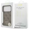 Guess - Leather 4G Triangle Strass MagSafe (GUHMP18LP4TDPW) - iPhone 18 Pro / iPhone 17 Pro - Brown