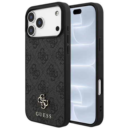 Guess - 4G Small and Classic Logo MagSafe (GUHMP18LP4SM4MK) - iPhone 18 Pro / iPhone 17 Pro - Black