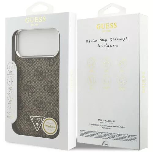 Guess - Hardcase 4G Triangle Logo MagSafe (GUHMP18XP4TSRCMW) - iPhone 18 Pro Max / iPhone 17 Pro Max - Brown