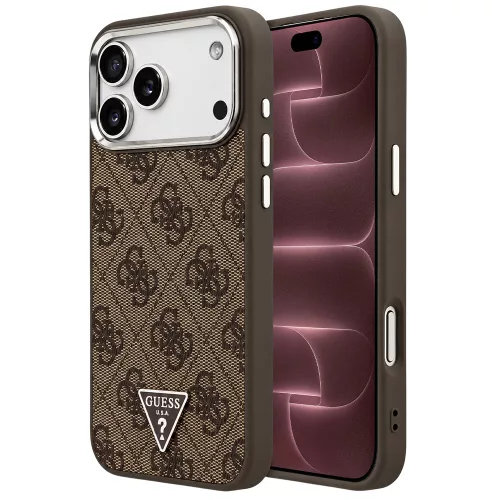 Guess - Hardcase 4G Triangle Logo MagSafe (GUHMP18XP4TSRCMW) - iPhone 18 Pro Max / iPhone 17 Pro Max - Brown
