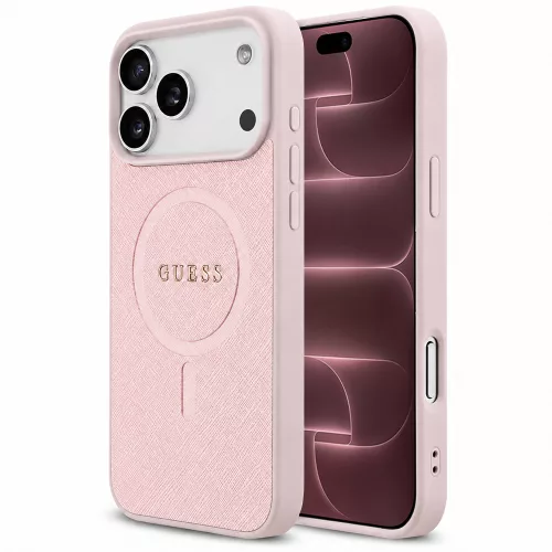 Guess - Saffiano MagSafe (GUHMP18XPSAHMCP) - iPhone 18 Pro Max / iPhone 17 Pro Max - Pink