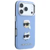 Karl Lagerfeld - Saffiano with K&C Heads Pins and Logo (KLHCP18XPSWFDHPB) - iPhone 18 Pro Max / iPhone 17 Pro Max - Light Blue