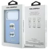 Karl Lagerfeld - Saffiano with K&C Heads Pins and Logo (KLHCP18XPSWFDHPB) - iPhone 18 Pro Max / iPhone 17 Pro Max - Light Blue