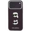 Karl Lagerfeld - Saffiano with K&C Heads Pins and Logo (KLHCP18LPSWFDHPR) - iPhone 18 Pro / iPhone 17 Pro - Burgundy