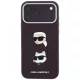 Karl Lagerfeld - Saffiano with K&C Heads Pins and Logo (KLHCP18LPSWFDHPR) - iPhone 18 Pro / iPhone 17 Pro - Burgundy