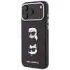 Karl Lagerfeld - Saffiano with K&C Heads Pins and Logo (KLHCP18LPSWFDHPR) - iPhone 18 Pro / iPhone 17 Pro - Burgundy