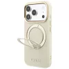 Guess - Grained Leather Ring Stand 360 Classic MagSafe (GUHMP18X6PSGRSCLE) - iPhone 18 Pro Max / iPhone 17 Pro Max - Beige