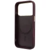 Guess - Grained Leather Ring Stand 360 Classic MagSafe (GUHMP18X6PSGRSCLU) - iPhone 18 Pro Max / iPhone 17 Pro Max - Burgundy